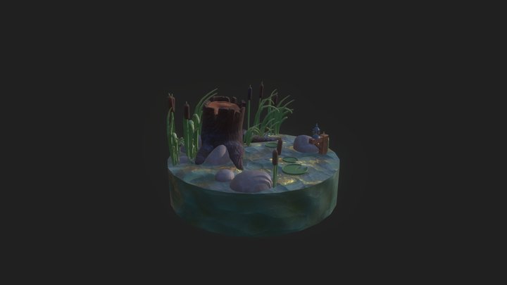 Swamp Diorama 3D Model