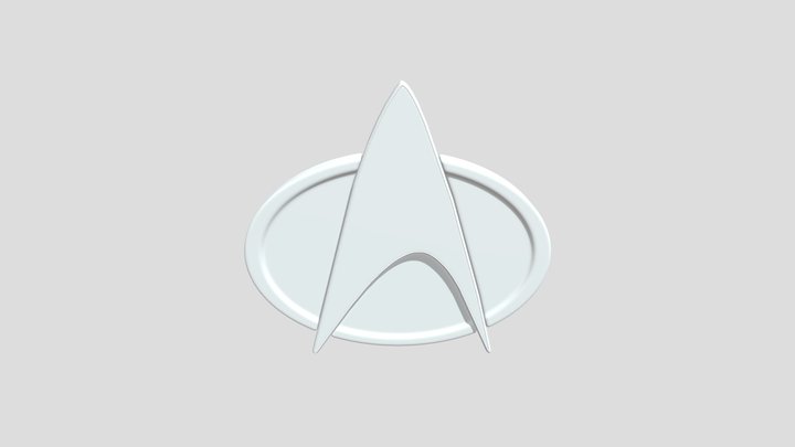 Star Trek TNG Badge 3D Model