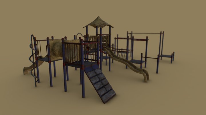 Playground (Realistic/withered version) 3D Model