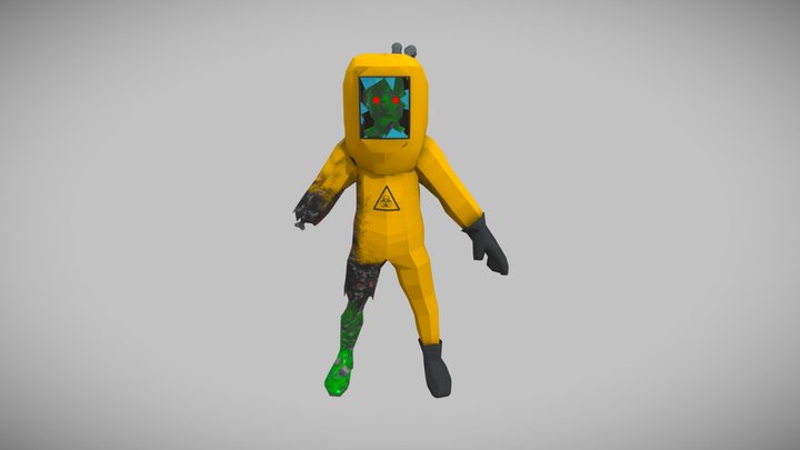 Hazmat Zombie 3D Model