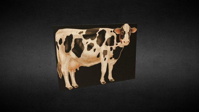 Cow Board 3D Model