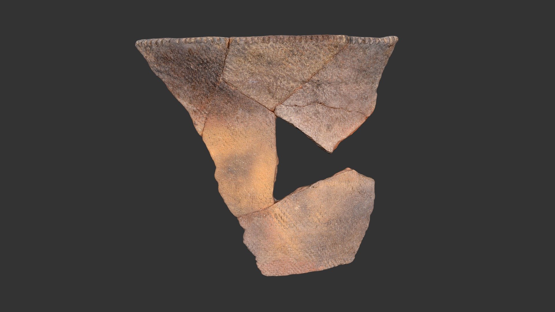 Oldtown Net Impressed Jar Rim (2388p636)