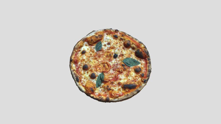 Pizza Margherita 3D Model