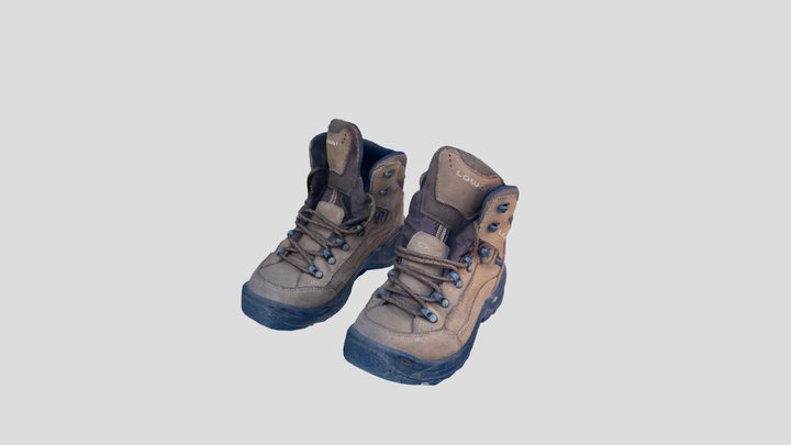 Hiking boots 3D Model