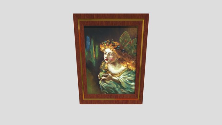 Repaint of Fair Face Fairy by Sophie Anderson 3D Model