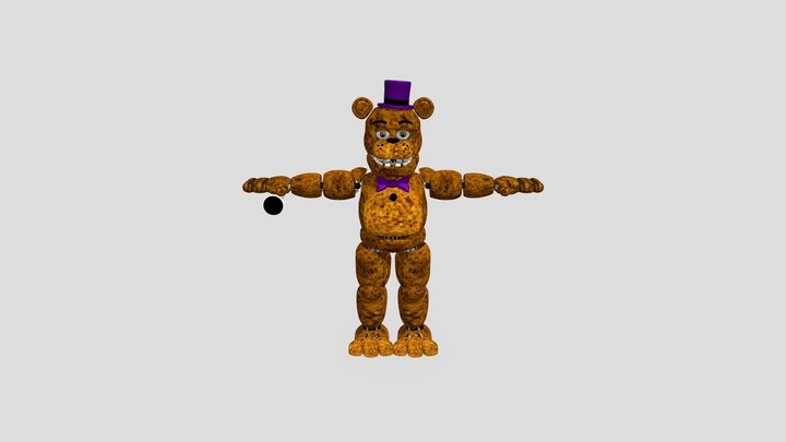 Unwithered Fredbear 3D Model