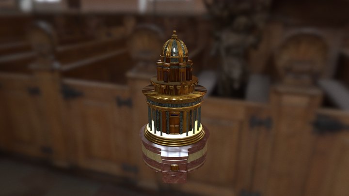 Baroque Tabernacle 3D Model