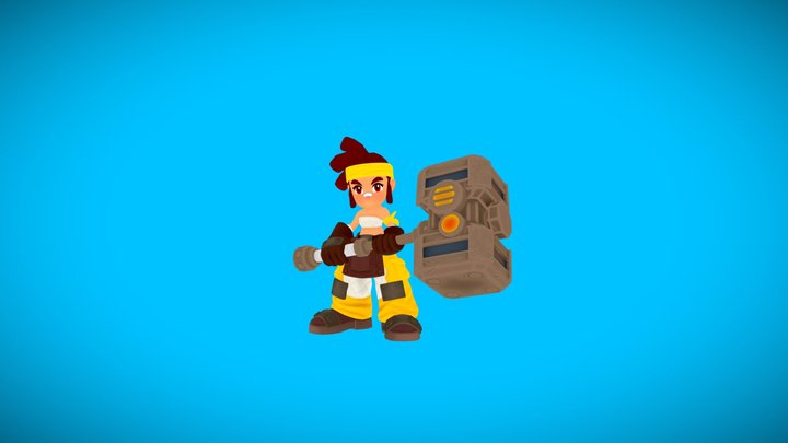 Girl character 3D Model