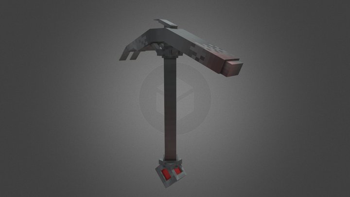 Dark Pickaxe 3D Model