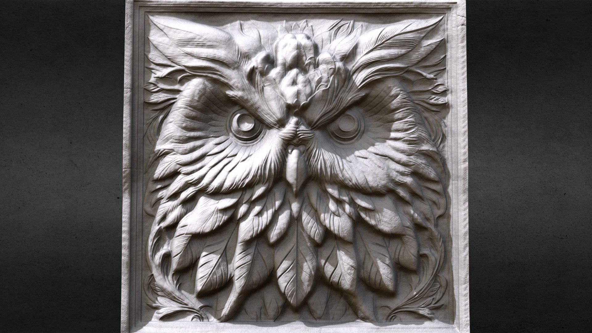 Owl relief, hipoly, printable - Buy Royalty Free 3D model by endike ...