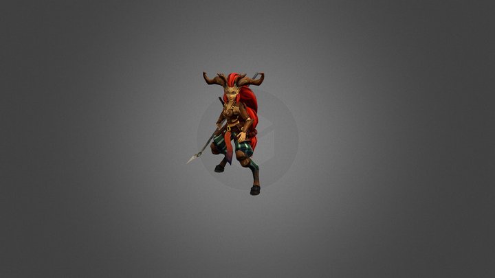 Faun Attack Animation 3D Model