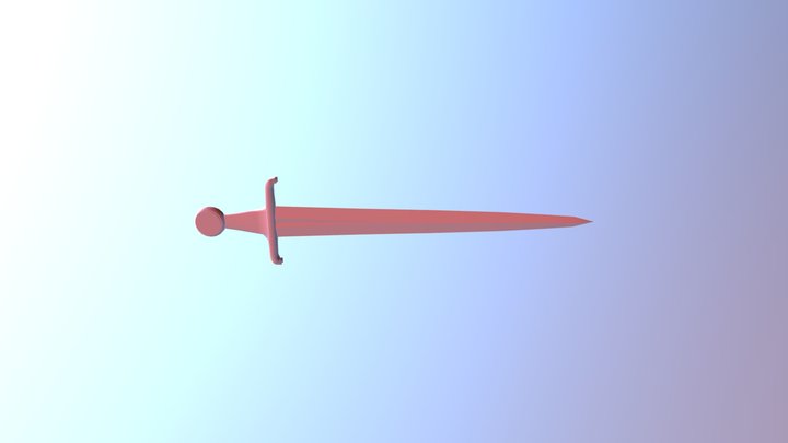 Uv Mapped Sword 3D Model