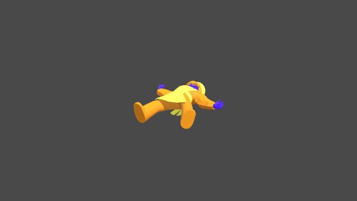 Character Fall 3D Model