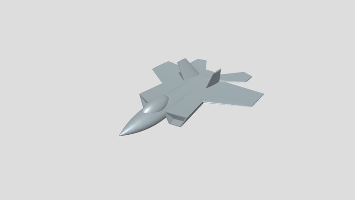 F22 Raptor Jet 3D Model
