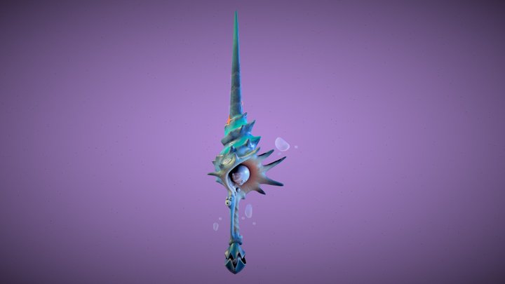 Aquatic Sword 3D Model