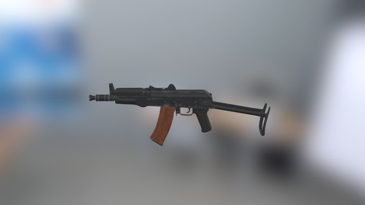 AK-74u 3D Model