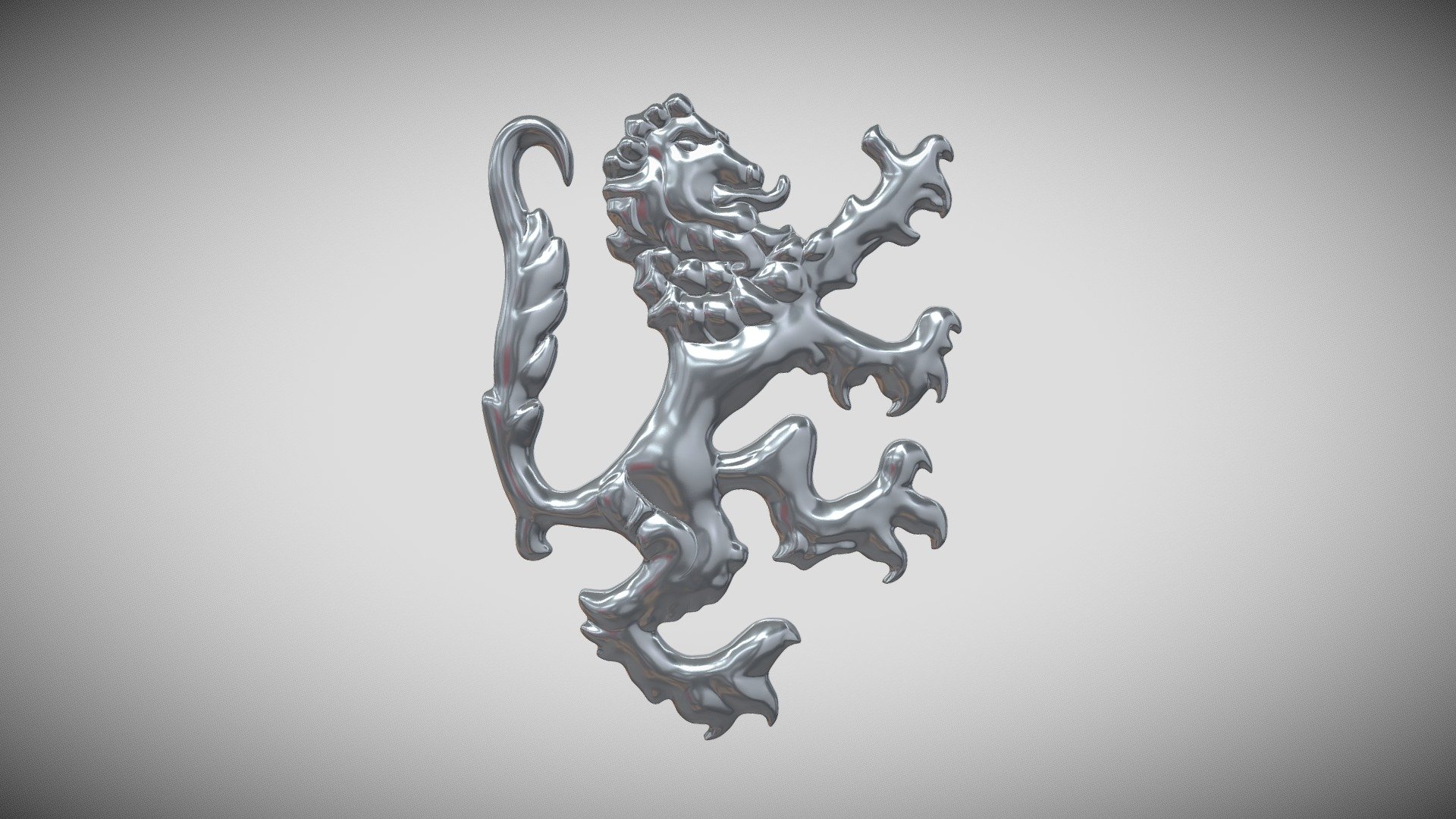 Heraldic Lion 2 - Buy Royalty Free 3D model by KDesigns [ae67016 ...