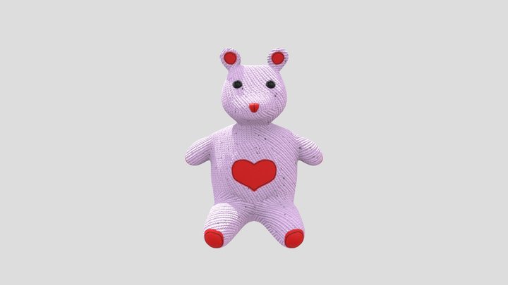 Mishina, Heart Bear 3D Model