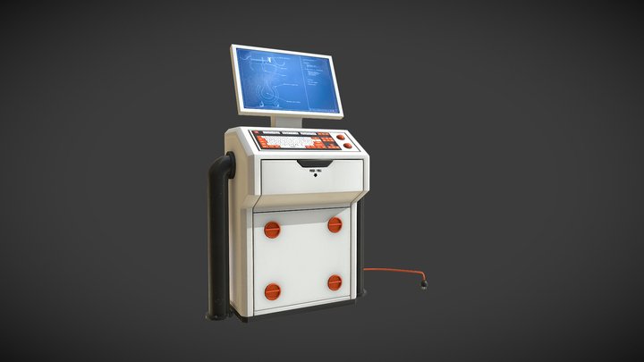 Sci-Fi Terminal 3D Model