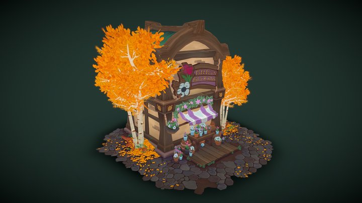 Kul'Tiran Flower Shop - Brig's Blooms 3D Model