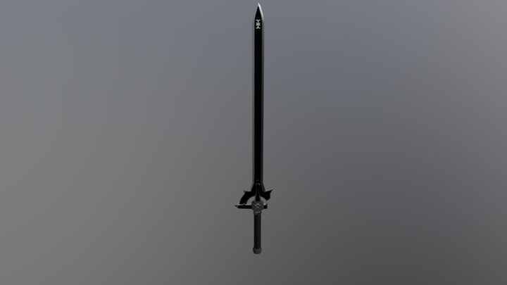 Kirito's Sword Elucidator 3D Model