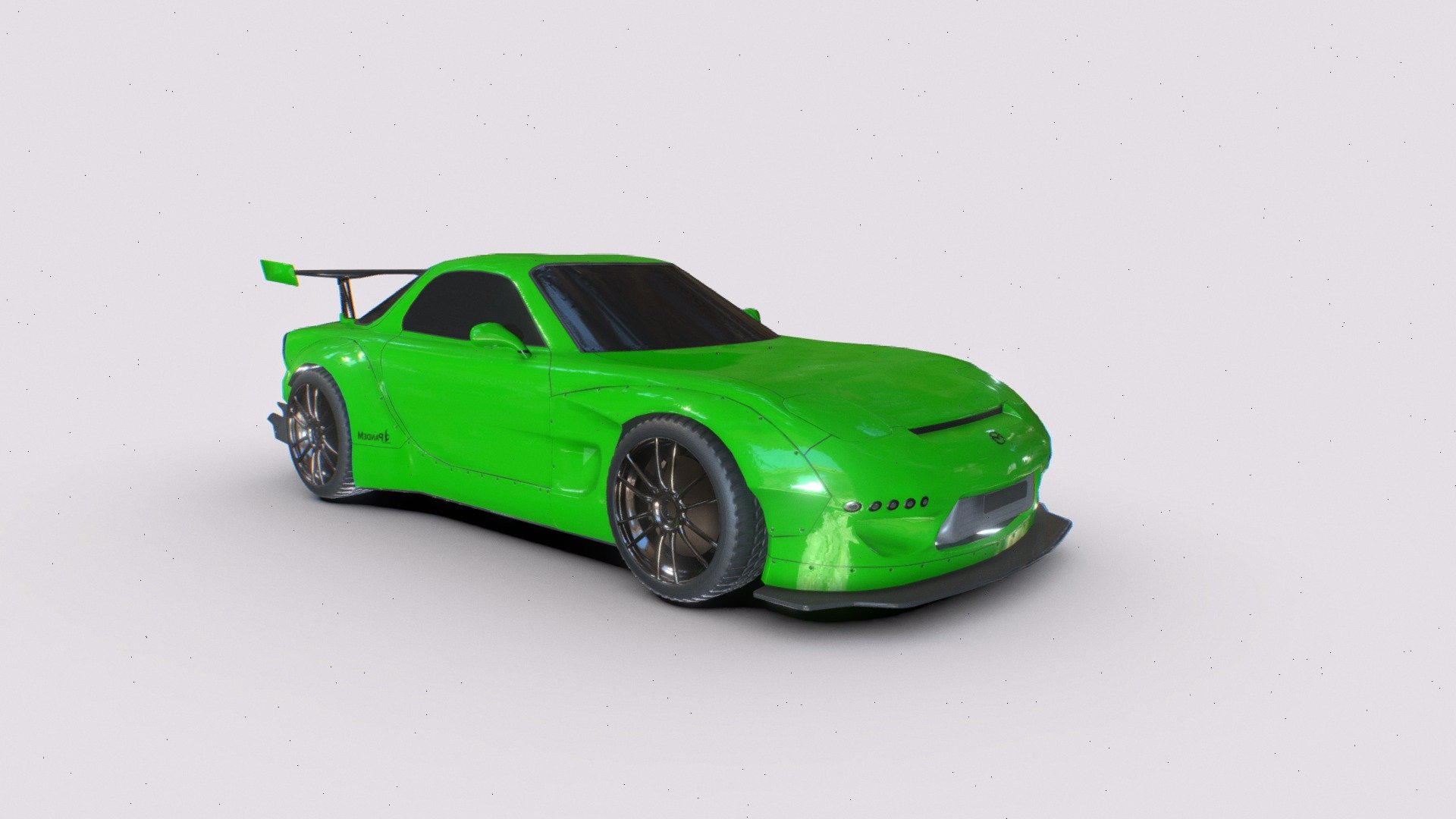 Mazda RX7 RocketBunny midPoly - Download Free 3D model by hernany11 ...