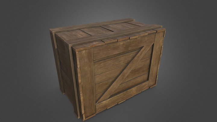 wooden box #1 3D Model