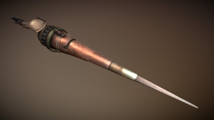 Post-apocalyptic Lance 3D Model
