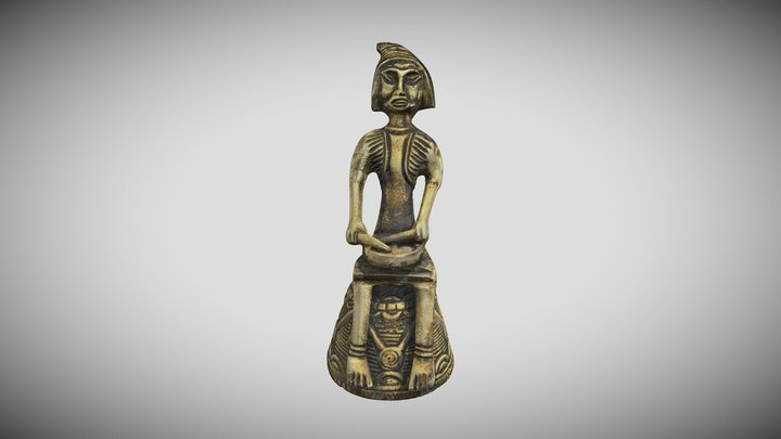 Ancient Golden Idol 3D Model
