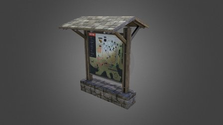 Info Board 3D Model