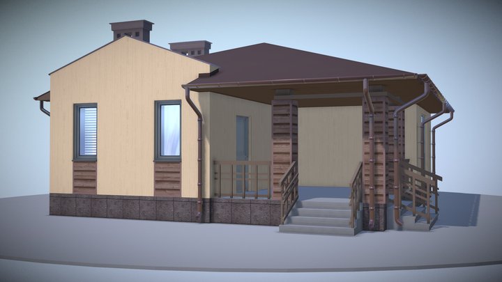 Проект дома 50-A 3D Model