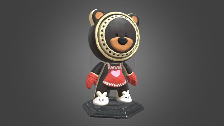Meet Mat 2: Cookie Bear Mat 3D Model