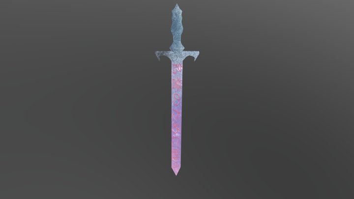 Ice Sword 3D Model