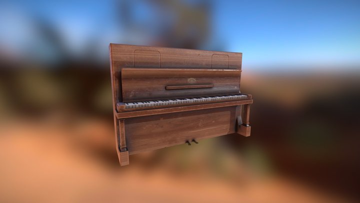 Wild West Piano 3D Model