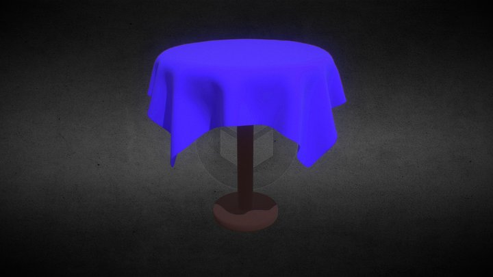 Random Round Table ( Updated ) 3D Model