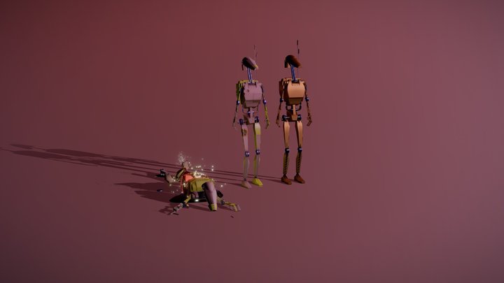 Force Droid star wars 3D Model