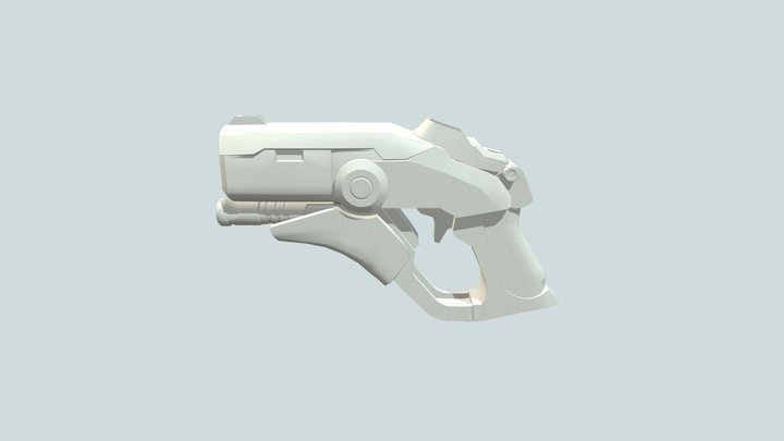 Mercy's Caduceus Blaster Model 3D Model