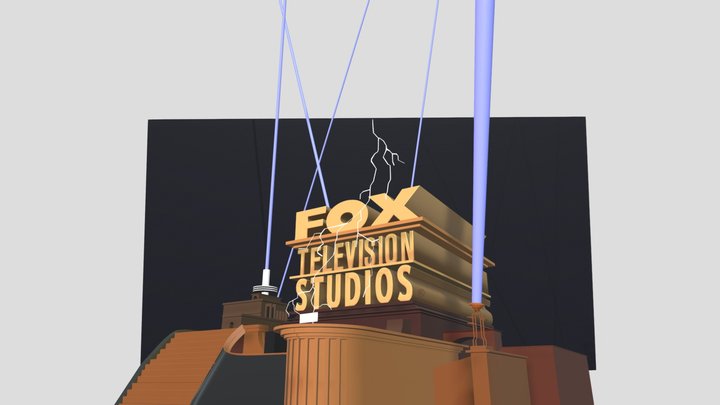 Fox Television Studios Logo 2008 Remake 3D Model