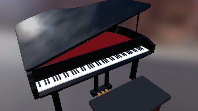 Grand Piano 3D Model