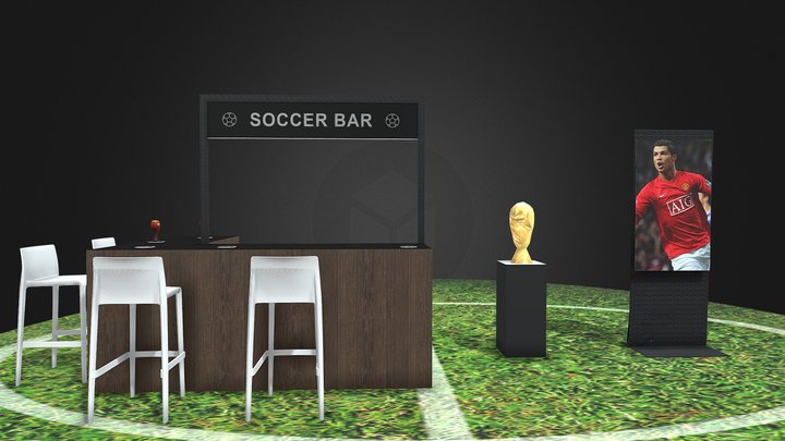 Soccer Bar 3D Model
