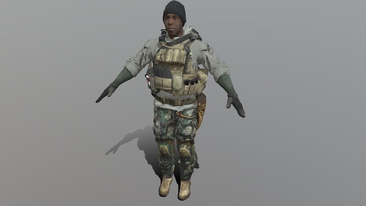 Battlefield 4 - Krimble "Irish" Graves – Kostenloses 3D-Modell STL