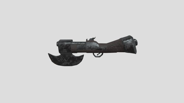 Axe Gun 3D Model