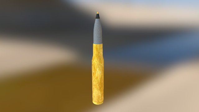Bullet with render 3D Model