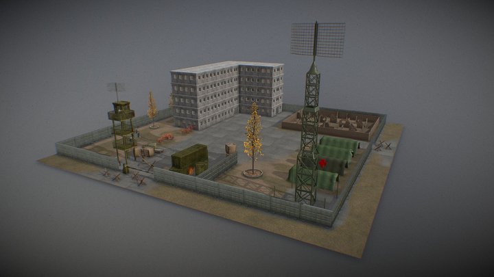 Military Base – You can get it on FAB 3D Model