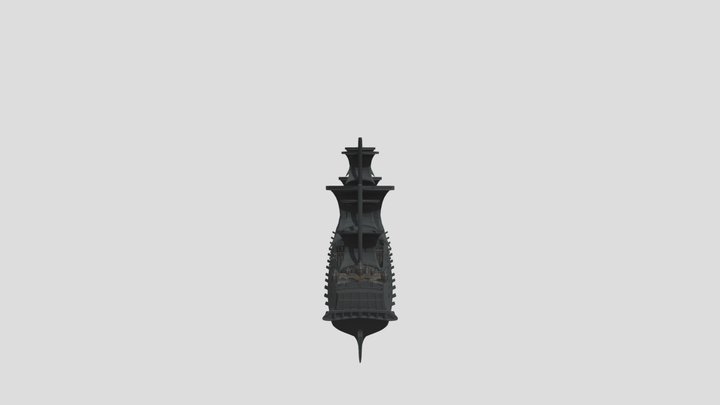custom black galleon 3D Model