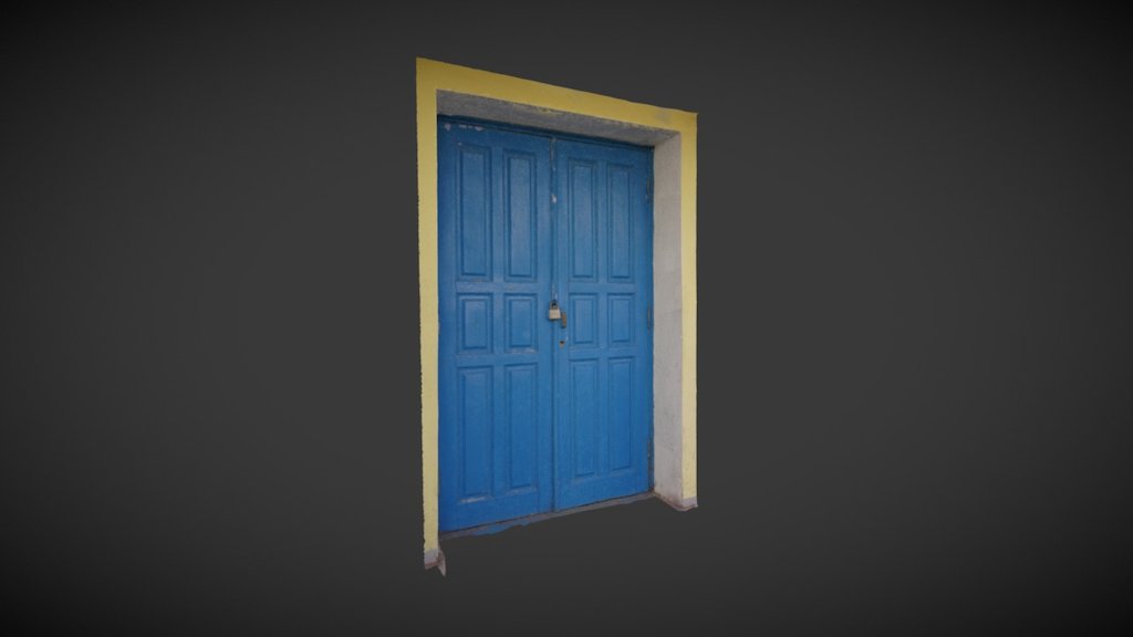 RAW 3d photo scanned door