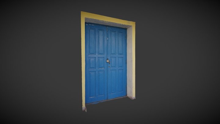 RAW 3d photo scanned door 3D Model