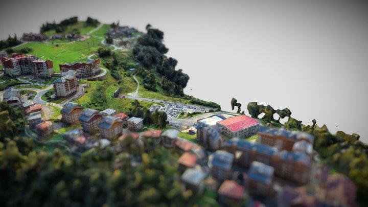 rosa khutor resort hotel 3D Model