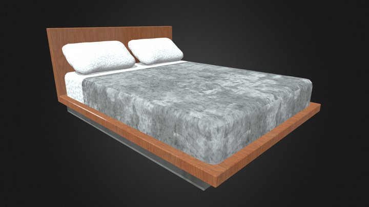6 By 6 Floating Bed 3D Model