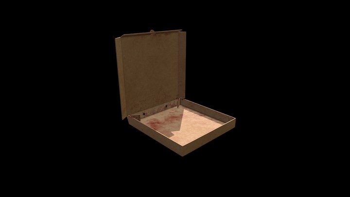 PIZZA BOX EMPTY DIRTY FREE – Modello 3D gratuito STL